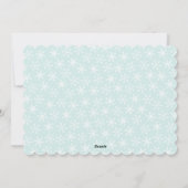 Feiertags-Foto-Karte der Schneeflocke-| deutsche Feiertagskarte (Rückseite)