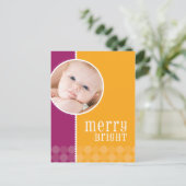 FEIERTAGS-FOTO-POSTKARTE:: goodcheer 4P Feiertagspostkarte (Stehend Vorderseite)