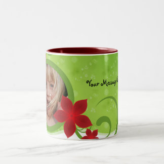 Feiertags-Foto-Tasse Zweifarbige Tasse