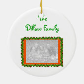 Feiertags-Foto-Verzierungsschablone Keramikornament (Hinten)