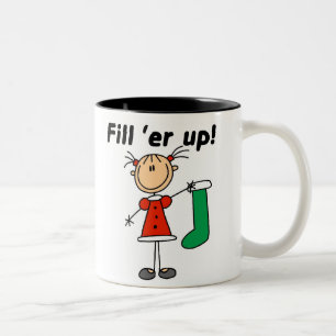 Feiertags-Füllung Zweifarbige Tasse