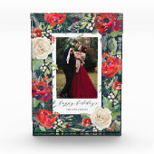 Feiertags-Garten-Foto-Block Fotoblock (Vorderseite)