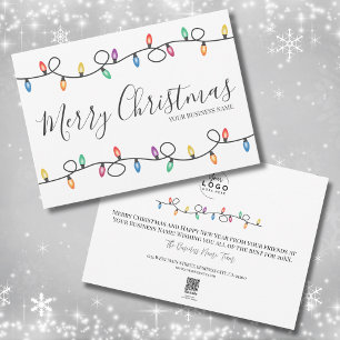 Feiertags-Geschäft-Logo-Weihnachtskarte Feiertagskarte