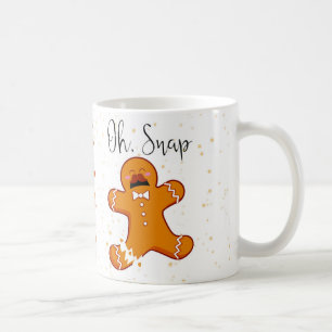 Feiertags-Geschenk-Tasse des Lebkuchen-Mann-  oh Kaffeetasse