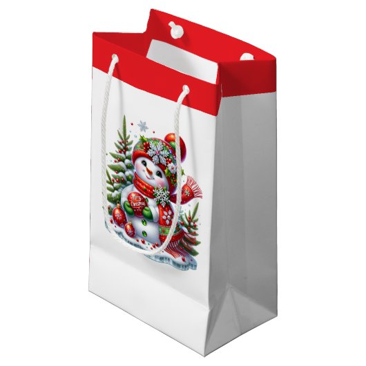 Feiertags-Geschenktasche Kleine Geschenktüte (Vorderseite Schrägansicht)