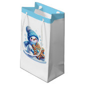 Feiertags-Geschenktasche Kleine Geschenktüte (Rückseite Schrägansicht)