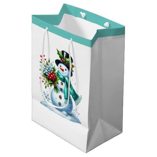 Feiertags-Geschenktasche Mittlere Geschenktüte (Vorderseite Schrägansicht)