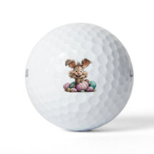 Feiertags-Golfbälle Fröhlicher Osterhase