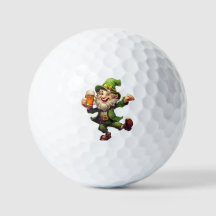 Feiertags-Golfbälle - St. Patrick's Leprechaun