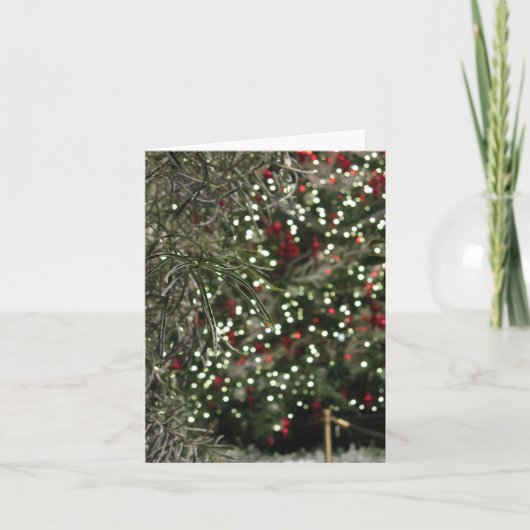 Feiertags-Grün Feiertagskarte (Vorderseite)