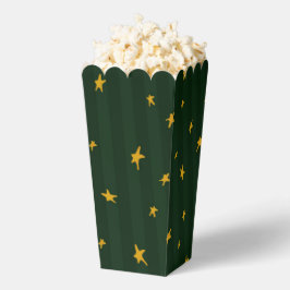 Feiertags Grün Gelb Stern Streifen Weihnachten Geschenkschachtel