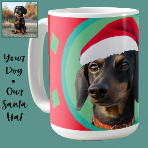 Feiertags-Grün-Rot-Ihr Hund oder unsere Dachshund- Kaffeetasse