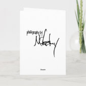 Feiertags-Gruß-Karte Feiertagskarte (Rückseite)