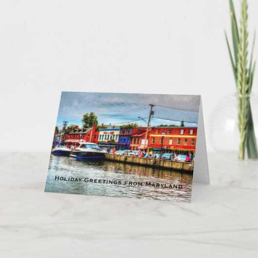 Feiertags-Gruß-Karte von Maryland Feiertagskarte (Vorderseite)