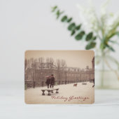 Feiertags-Grußkarte Feiertagskarte (Stehend Vorderseite)