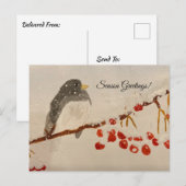 Feiertags-Grußkarte Postkarte (Vorne/Hinten)