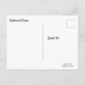 Feiertags-Grußkarte Postkarte (Rückseite)