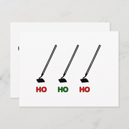 Feiertags-Hacken Feiertagspostkarte (Vorne/Hinten)