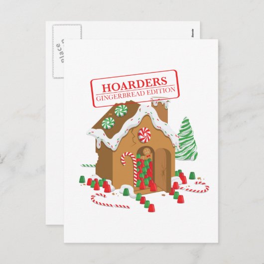 Feiertags-Hamsterer Feiertagspostkarte (Vorne/Hinten)