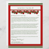 Feiertags-jährlicher Rundschreiben-Briefkopf: Briefkopf (Vorne/Hinten)