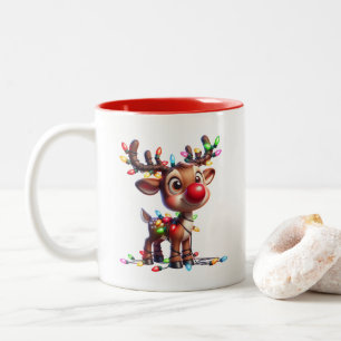 Feiertags-Kaffeetasse Zweifarbige Tasse
