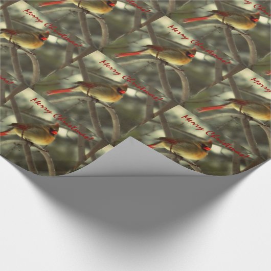 Feiertags-Kardinal Geschenkpapier (Ecke)