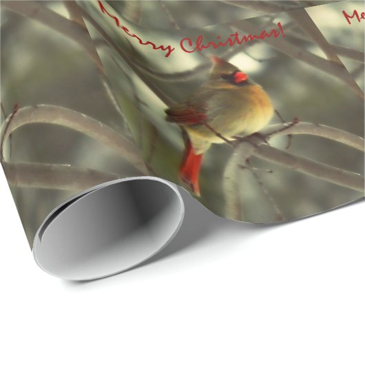 Feiertags-Kardinal Geschenkpapier (Rolleneckpunkt)