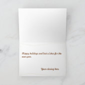 Feiertags-Karte Feiertagskarte (Innenseite)