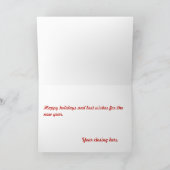 Feiertags-Karte Feiertagskarte (Innenseite)