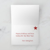 Feiertags-Karte Feiertagskarte (Innenseite)