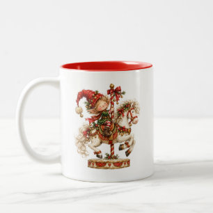 Feiertags Karussellpferd Kaffeetasse
