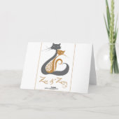 Feiertags-Katzen-Gruß-Karte Feiertagskarte (Rückseite)