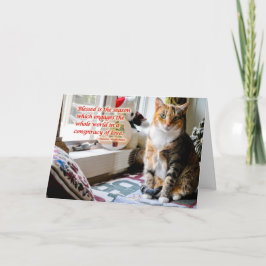 Feiertags-Katzen-Gruß-Karte Feiertagskarte
