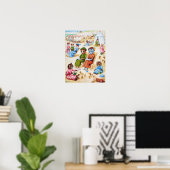 Feiertags-Katzen, Louis Wain Poster (Heimbüro)
