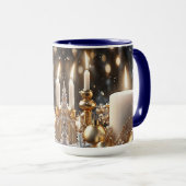 Feiertags Kerzen Feiertags Tasse (VorderseiteRechts)