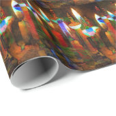 Feiertags-Kerzen Geschenkpapier (Rolleneckpunkt)