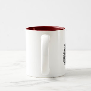 Feiertags-Kiefern-Kegel Zweifarbige Tasse