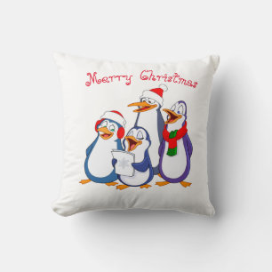 Feiertags-Kissen - Fröhliche Pinguine Kissen