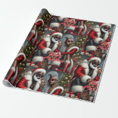 Feiertags-Königliche Geschenkpapier (Ungerollt)
