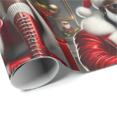 Feiertags-Königliche Geschenkpapier (Rolleneckpunkt)