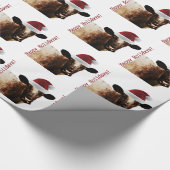 Feiertags-Kuh Geschenkpapier (Ecke)