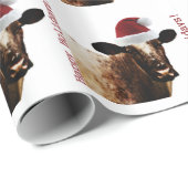 Feiertags-Kuh Geschenkpapier (Rolleneckpunkt)