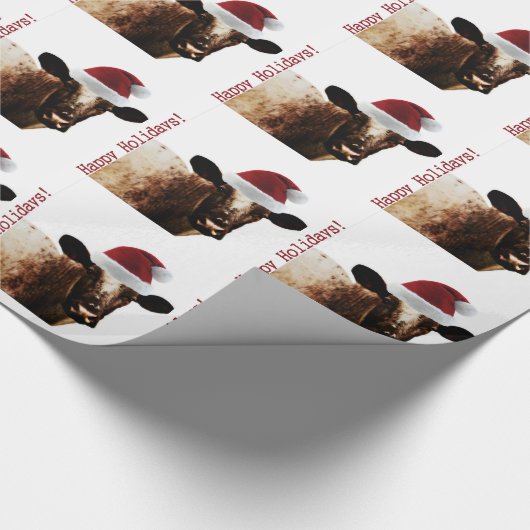 Feiertags-Kuh Geschenkpapier (Ecke)