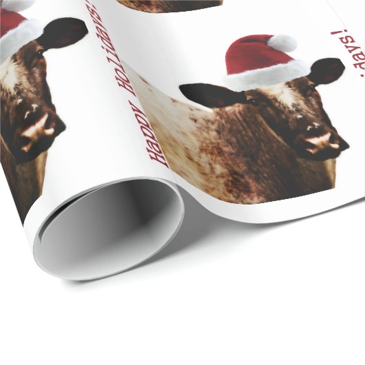 Feiertags-Kuh Geschenkpapier (Rolleneckpunkt)