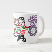 Feiertags-Kuss  Jumbo-Tasse (Vorderseite Rechts)