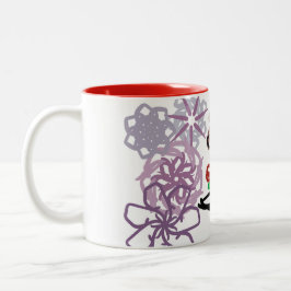 Feiertags-Kuss  Zweifarbige Tasse