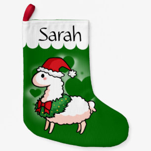 Feiertags-Lama-Elf Kleiner Weihnachtsstrumpf