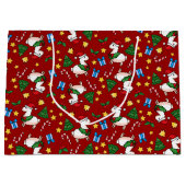 Feiertags-Lama-Verrücktheit Große Geschenktüte (Vorderseite)