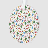 Feiertags-Lama-Verrücktheit Ornament (Vorderseite)