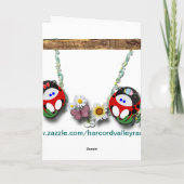 Feiertags-lebenslustiger Typ Feiertagskarte (Rückseite)